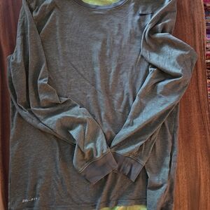 Nike Dri-FIT Green Long Sleeve Shirt